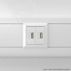 Avanti USB зарядное устройство ''Белое облако'', 2.1А, 2 модульное