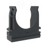 Держатель с защелкой д.25мм черный