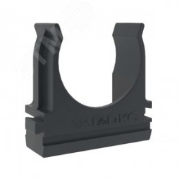 Держатель с защелкой д.25мм черный