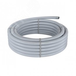 Металлорукав DN 20мм в ПВХ изоляции Dвнутр.20.5мм Dнар.25.5мм (50м) серый