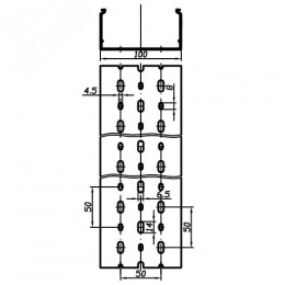 Короб перфорированный RL6 100x60 серый QUADRO