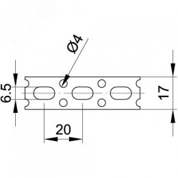 Лента монтажная перфорированная 17х0.6