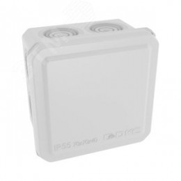 Коробка ответвительная с 8+2 кабельными вводами   д.20/20мм, IP55,70х70х40мм