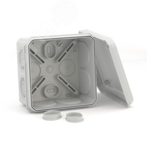 Коробка ответвительная с 8+2 кабельными вводами   д.20/20мм, IP55,70х70х40мм