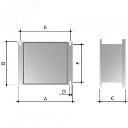 Коробка ответвительная 90х90х53мм IP66 RAL9006 алюминиевая