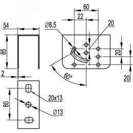 Кронштейн потолочный SML