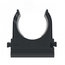 Держатель с защелкой д.20мм черный