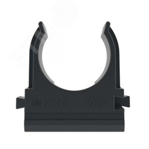 Держатель с защелкой д.20мм черный