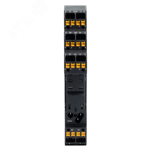 Колодка c клеммами push-in для реле на 2 группы IR-24DC/230AC-2CO