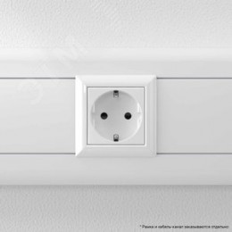 Avanti Розетка ''Белое облако'', 2P+E, с защитными шторками, 2 модульная