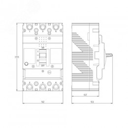 Выключатель автоматический YON MGS160 3P 64-80 A 36 kA