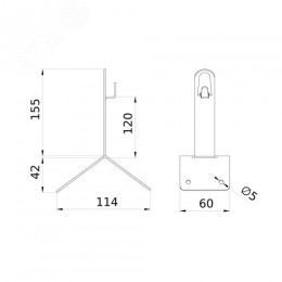 Зажим коньковый угловой 150мм