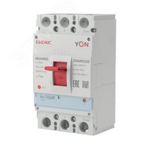 Выключатель автоматический YON max MGS400S 3P 280-350А 60кА с регулируемым термомагнитным расцепителем