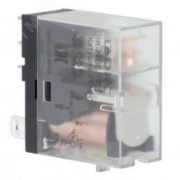 Реле миниатюрное промышленное, 1CO, коммутируемый ток 12 А, AgSnO, напряжение 24V DC, опция – светодиод