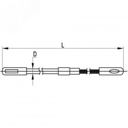 Протяжка из нейлона D4 мм (30м)