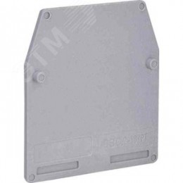 Пластина концевая (клемма 2.5-10мм.кв.) серая для CBС