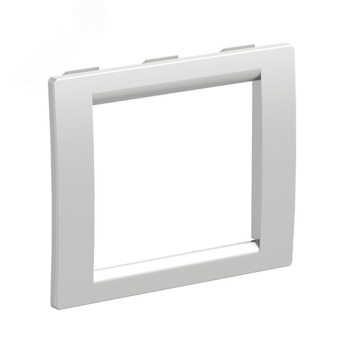 Рамка универсальная 2 модуля серая металлик