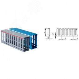 Короб перфорированный 25х30 RL75 2 серый QUADRO