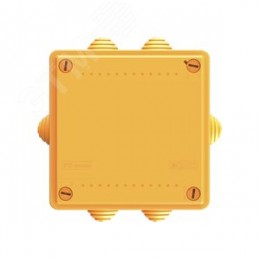 Коробка пластиковая FS с кабельными вводами и клеммниками  IP55 100х100х50мм  5р  450V 10A  6мм.кв.