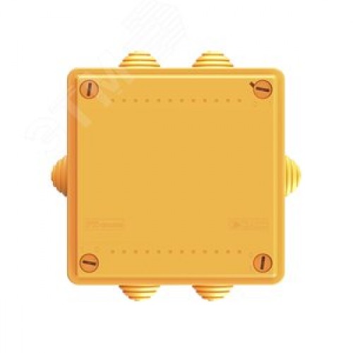 Коробка пластиковая FS с кабельными вводами и клеммниками  IP55 100х100х50мм  5р  450V 10A  6мм.кв.