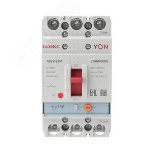 Выключатель автоматический YON MGS125 3P 12,8-16 A 25 kA