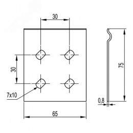 Пластина соединительная GTO H80