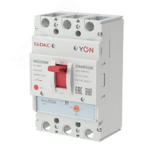 Выключатель автоматический YON MGS250 3P 160-200 A 36 kA
