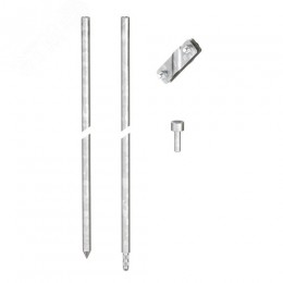 Комплект вертикального заземлителя безмуфтовый 3 м, D16 мм