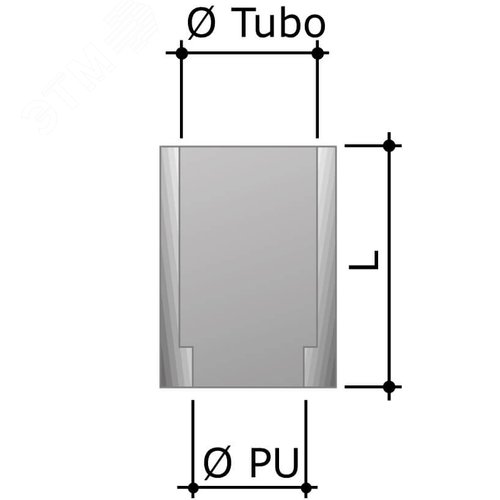 Втулка концевая D наружный=20 мм