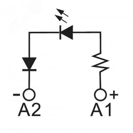 Модуль индикации, LED зелёный, 6-24V AC/DC