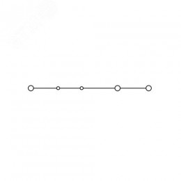 Клемма проходная, зажим push-in, 3 точки подключения, 2.5 кв.мм, серая