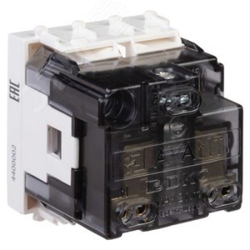 Avanti Розетка ''Белое облако'', 2P+E, с защитными шторками, 2 модульная