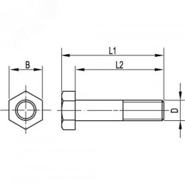 Болт шестигранный М8х70
