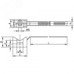 Держатель с хомутиком 16-32 мм для труб