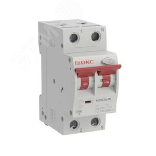 Выключатель автоматический дифференциального тока двухполюсный MDR63N, 10A, 30мА, тип A, C, 6кА, электронный, серии YON MAX