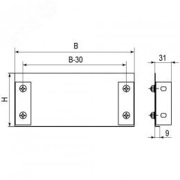 Пластина торцевая TC 100х50