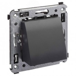 Avanti Вывод кабеля из стены Черный матовый