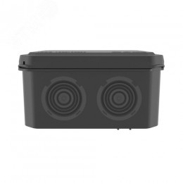 Коробка ответвительная с 8+2 кабельными вводами д.25/20 мм, IP55, 100х100х50 мм, черная