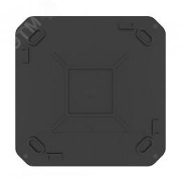 Коробка ответвительная с 8+2 кабельными вводами д.25/20 мм, IP55, 100х100х50 мм, черная