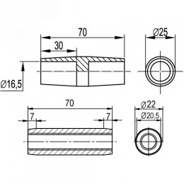 Муфта соединительная 16 мм
