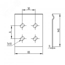 Пластина соединительная GTO H50