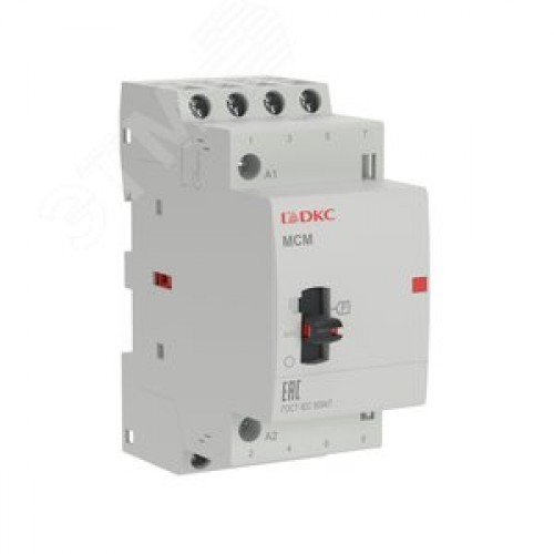 Контактор модульный Young max типа MC с ручным управлением, 4P, 25А, 240В, 4 НО