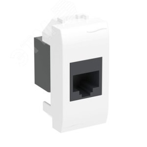 BRAVA Розетка компьютерная RJ45 1 модуль категория 5е белая