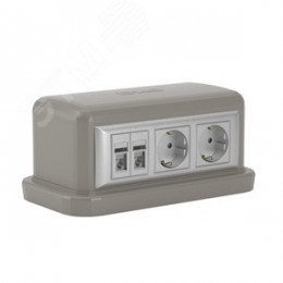 Напольная башенка BUS 12 модулей серая