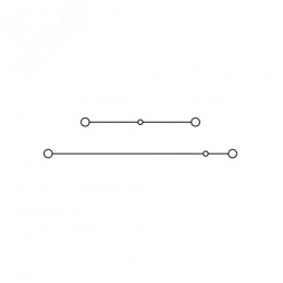 Клемма двухуровневая, зажим push-in, 4 точки подключения, 4 кв.мм, серая