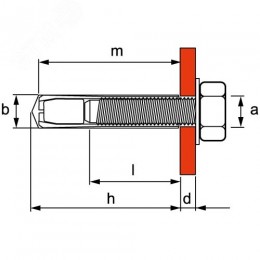 Анкер М8 забивной (1 уп.-100 шт.)