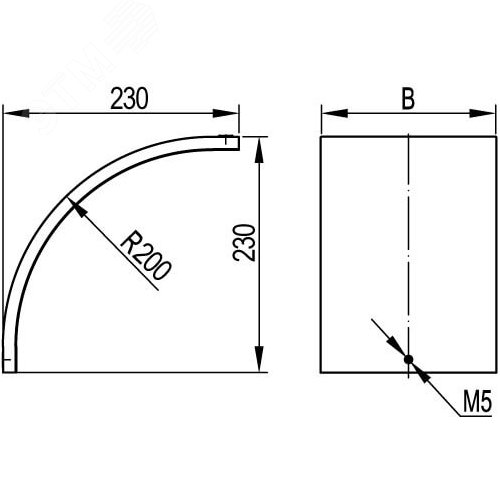 Крышка на угол CD-90 80 мм вертикальный внешний 90 градусов