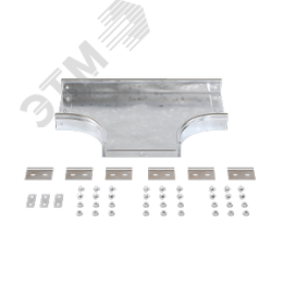 Ответвитель DPT Т-образный горизонтальный 200х50 в комплекте крепежные элементы соединительные пластины