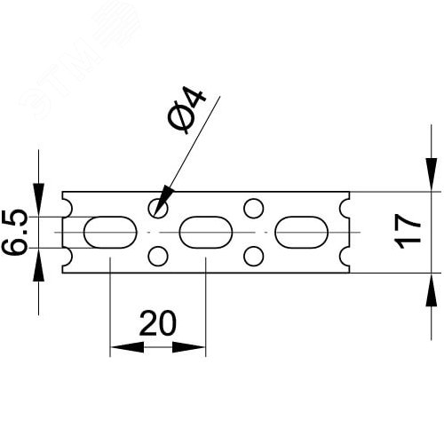 Лента монтажная перфорированная 25х0.8