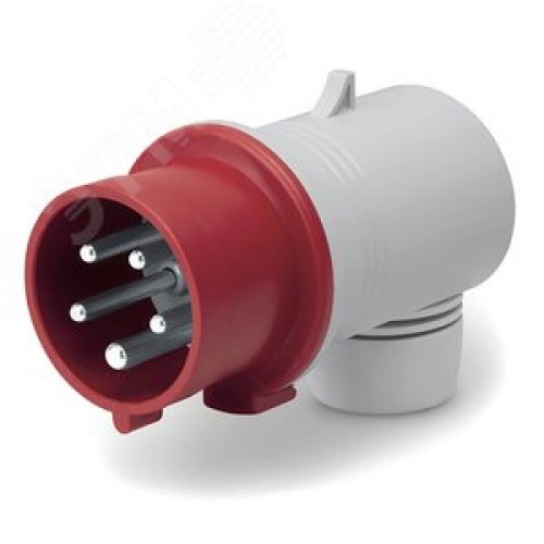 Вилка кабельная угловая IP44 16A 3P+E+N 400В